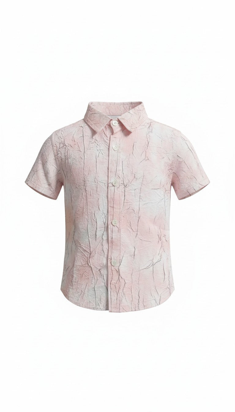 Boys Short Sleeve Shirt and Shorts Matching Set