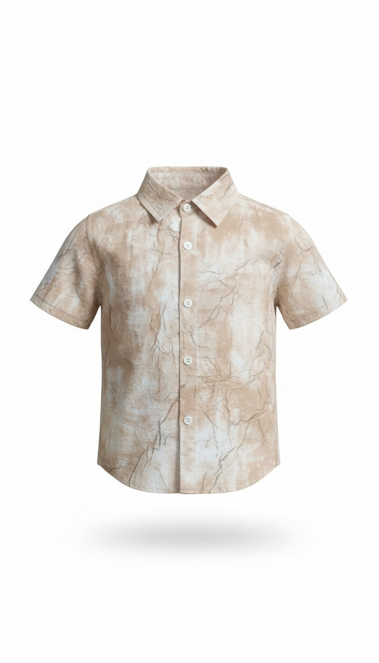 Boys Short Sleeve Shirt and Shorts Matching Set