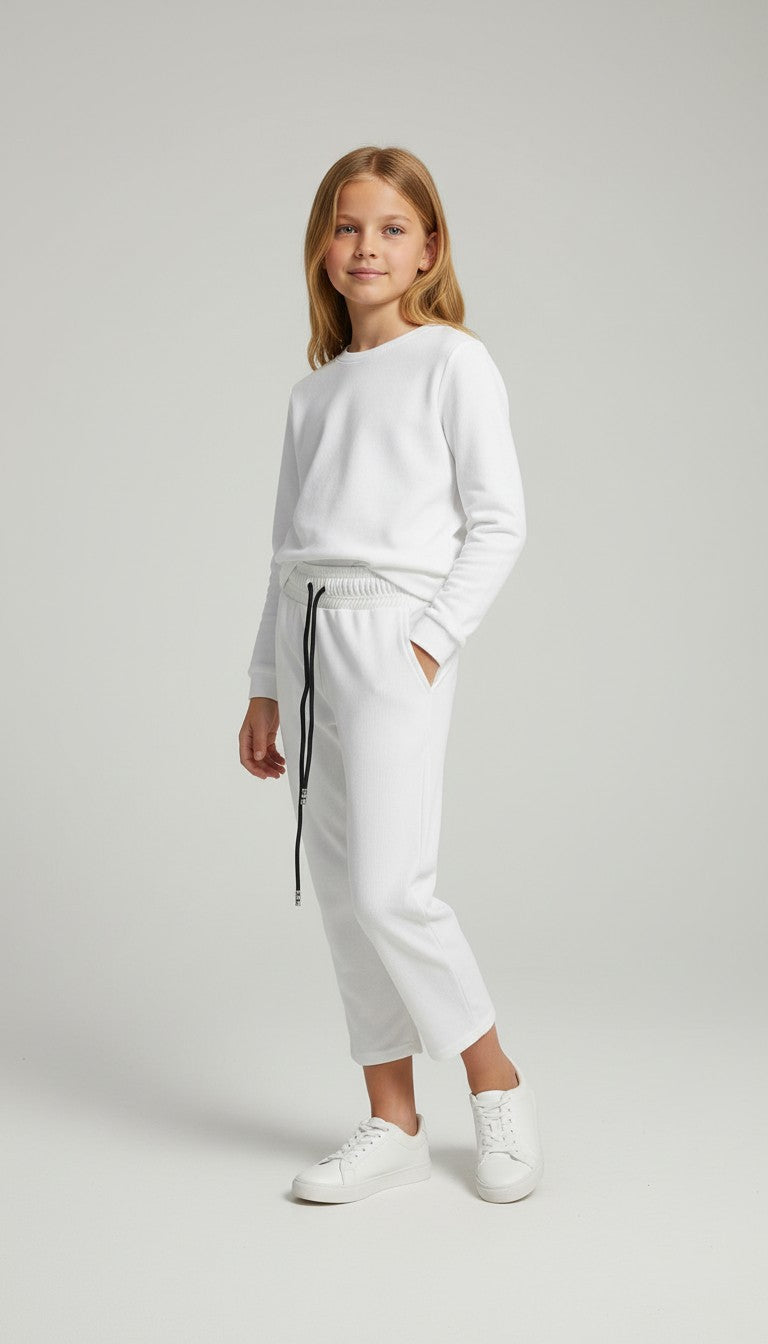 Girls Casual Wide Leg Trousers